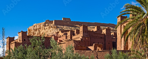 Plakat na papierze fotorealistycznym Ait benhaddou, maroko