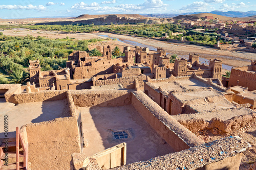 Plakat na papierze fotorealistycznym Ait benhaddou, maroko