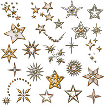 Set Of Stars. Design Element