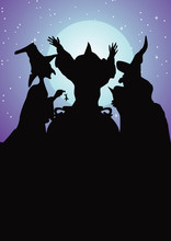 Witches Silhouette