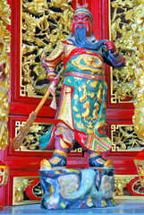 Wall Mural - China Xiamen Tianzhuyan temple Guardian