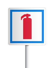 Poster - Panneau - moyen de lutte contre l'incendie