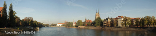 Board z aluminiowym obramowaniem Panorama ostrowa tumskiego