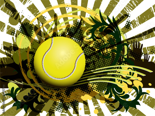 Obraz na płótnie canvas czteroczęściowy "tetraptyk" Tenis