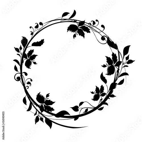 Couronne Fleurs Stock Vector Adobe Stock Couronne Fleurs Stock Vector Adobe Stock