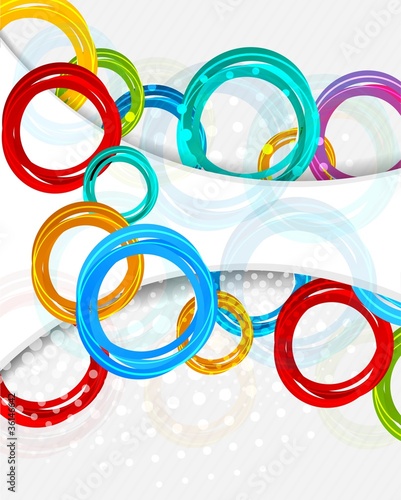 Fototapeta do kuchni Background with circles