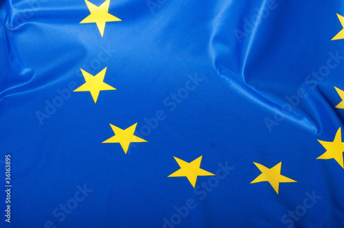 Board z aluminiowym obramowaniem Flaga unii europejskiej