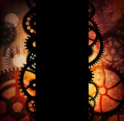 Wall Mural - Creative design vector background with gears. eps10