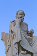 Fototapete - statue of Socrates from the Academy of Athens,Greece