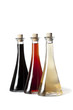 Three bottles with different type of vinegar