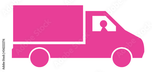 Camion Livraison Rose Stock Illustration Adobe Stock