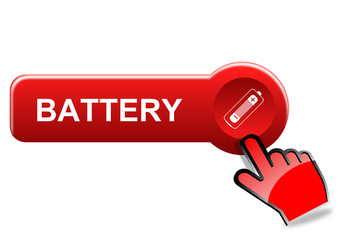 Poster - Battery button with red hand