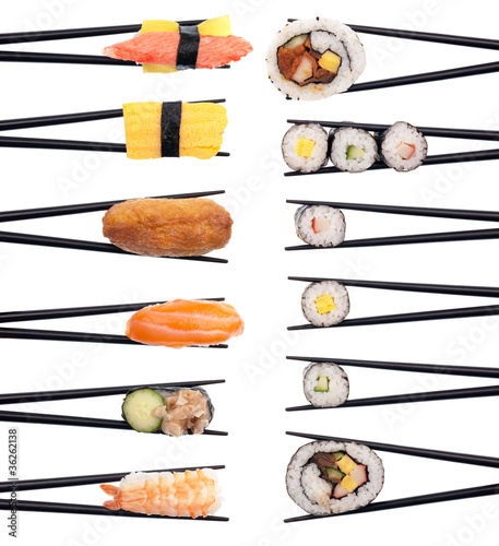 Tapeta ścienna Sushi w menu