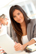 © goodluz - Beautiful businesswoman using electronic tablet
