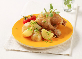 Poster - Roasted chicken and potatoes