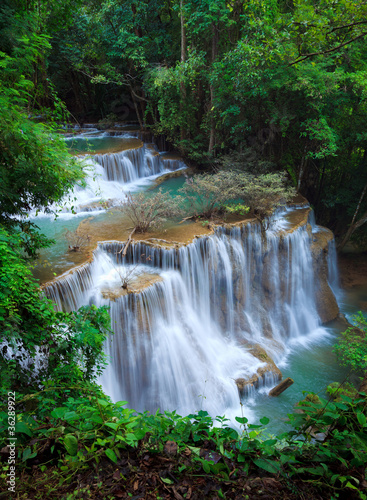 Tapeta ścienna Głęboka lasowa siklawa, kanchanaburi, Thailand