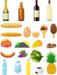 set icons of foods