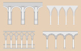 Fototapeta  - Arcades (Roman, Gothic, Venetian, Renaissance)