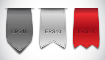 Wall Mural - vector bookmarks - ribbons