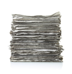 Stack of newspapers