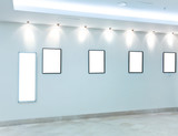 Fototapeta Mapy - modern hall with empty placards