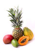 Composizione di frutta tropicale