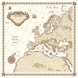 Fototapeta Mapy - Europe map vector