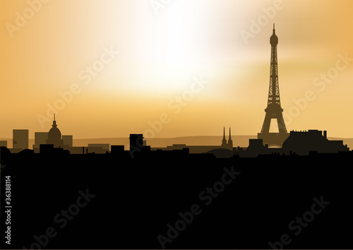 Fotoboard na płycie Wieża eiffel_paris