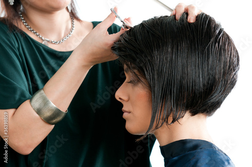 Naklejka na szafę Hairdressing