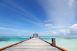 © yellowj - resort maldivian houses in blue sea