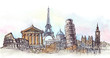world places of interest panorama (series C)