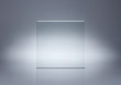 Leinwandbild Motiv Photo of blank glass plate with copy space