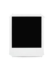 Aufkleber - Blank picture frame stuck in album page with clipping path