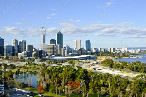 Naklejka samoprzylepna Perth City