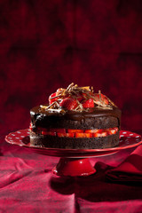 Poster - Chocolate strawberry cake