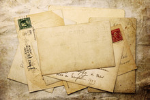 Vintage Background From Old Post Cards