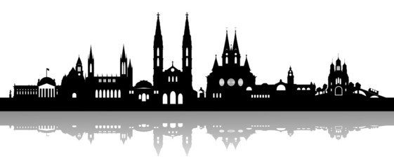 Wall Mural - Wiesbaden Skyline