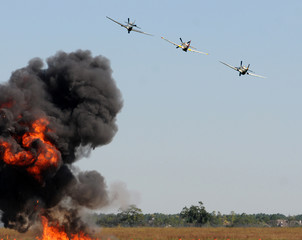 Wall Mural - Aerial bombardment