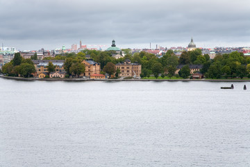 Sticker - view on Kastellholmen island, Stockholm