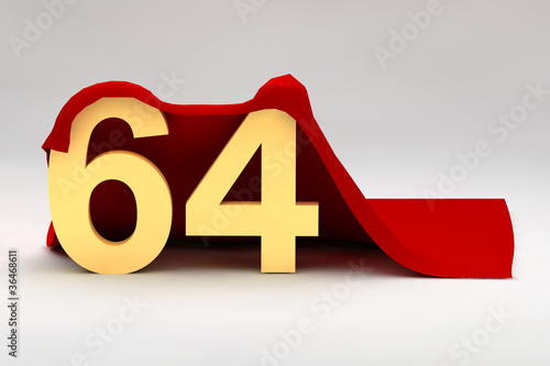 64. Geburtstag - kaufen Sie diese Illustration und finden ...
