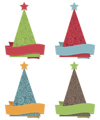 Sticker - christmas trees