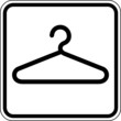 Garderobe allgemein Umkleide Schild Zeichen Symbol