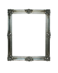Aufkleber - Vintage silver frame with two clipping paths