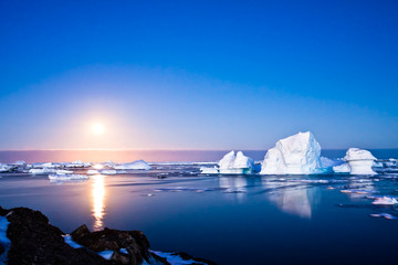 Wall Mural - summer night in antarctica