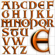 abc alphabet background two design