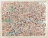 Fototapeta Mapy - Vintage map of London