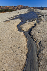 Wall Mural - Mud Volcanoes In Buzau, Romania