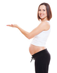 Wall Mural - woman holding something on her palms