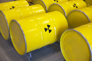 Canvas Print - radioactive waste