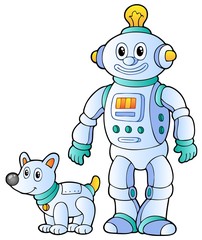 Cartoon retro robot 2